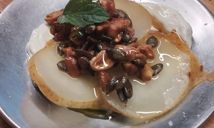 carpaccio de peras